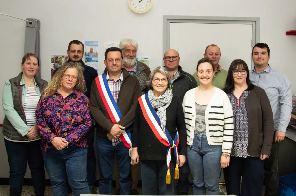 Photo de groupe du conseil municipal de Boufflers